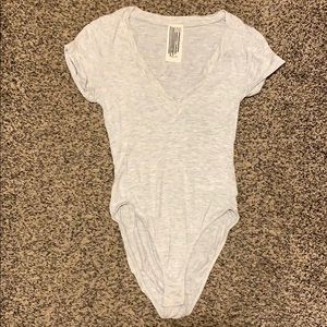 Free People deep V bodysuit